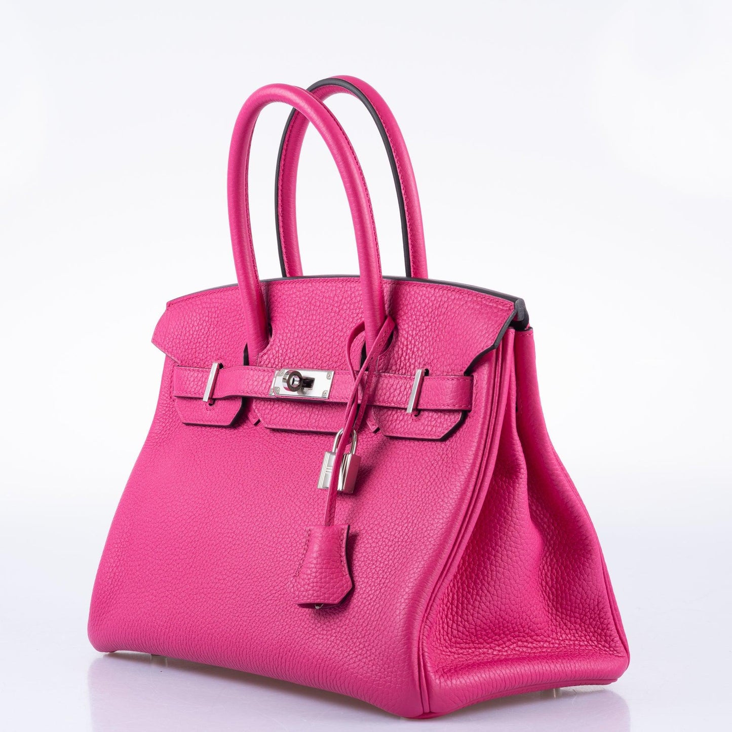 HermesBirkin 30 Rose Shocking Togo Palladium Hardware