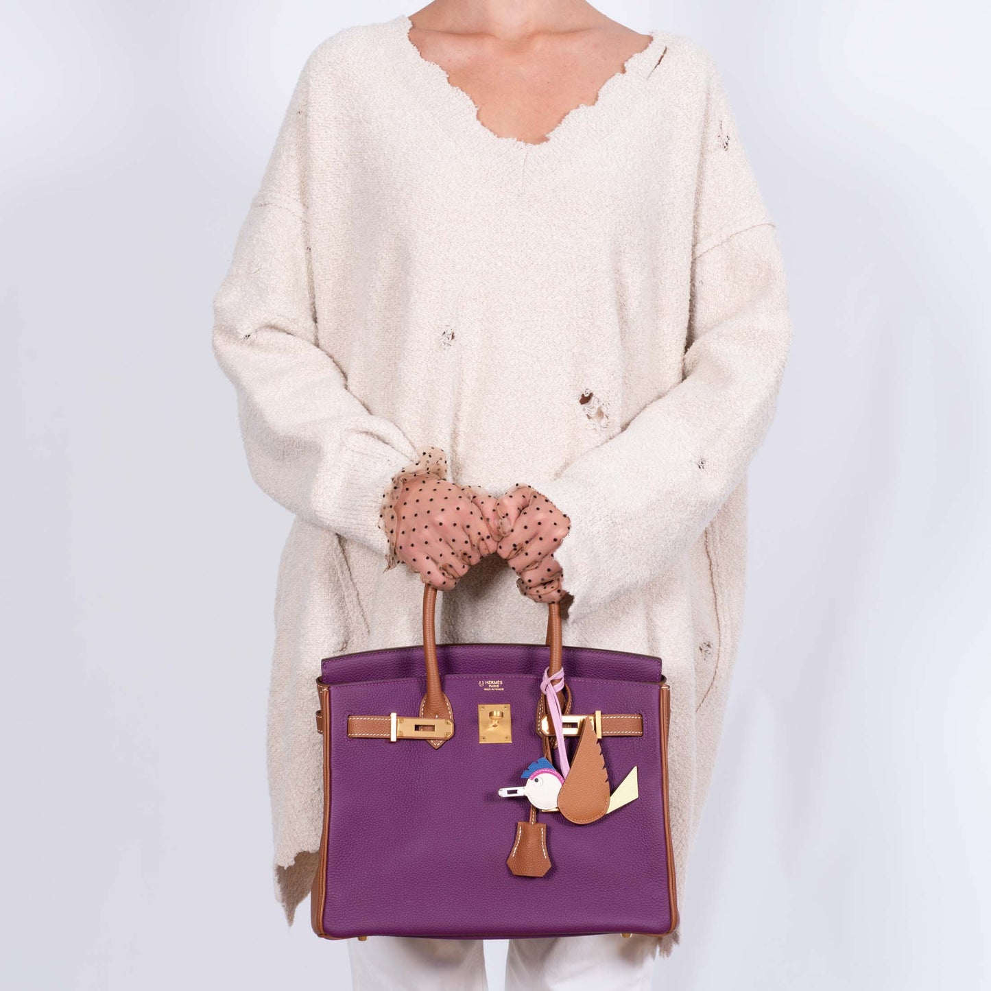 HermesHSS Birkin 30 Anemone and Gold Togo with Gold Hardware