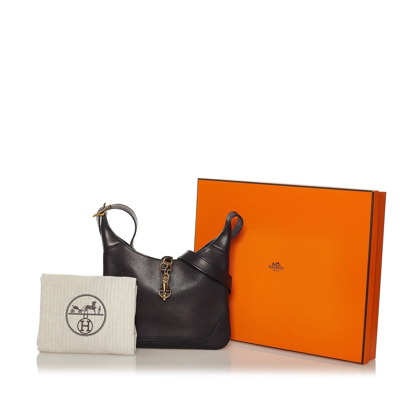 Luxury Hermes Trim Duo Leather Crossbody Bag (SHG-tlQLpo)