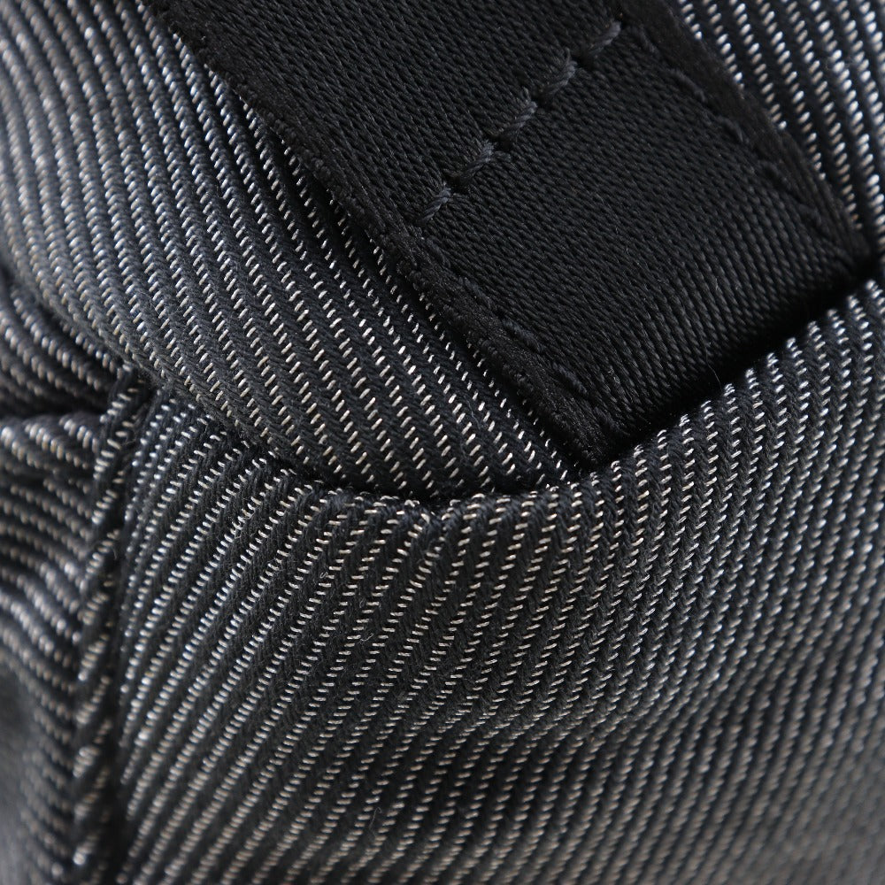 CHANEL Backpack canvas Black Silver Sports line Backpack