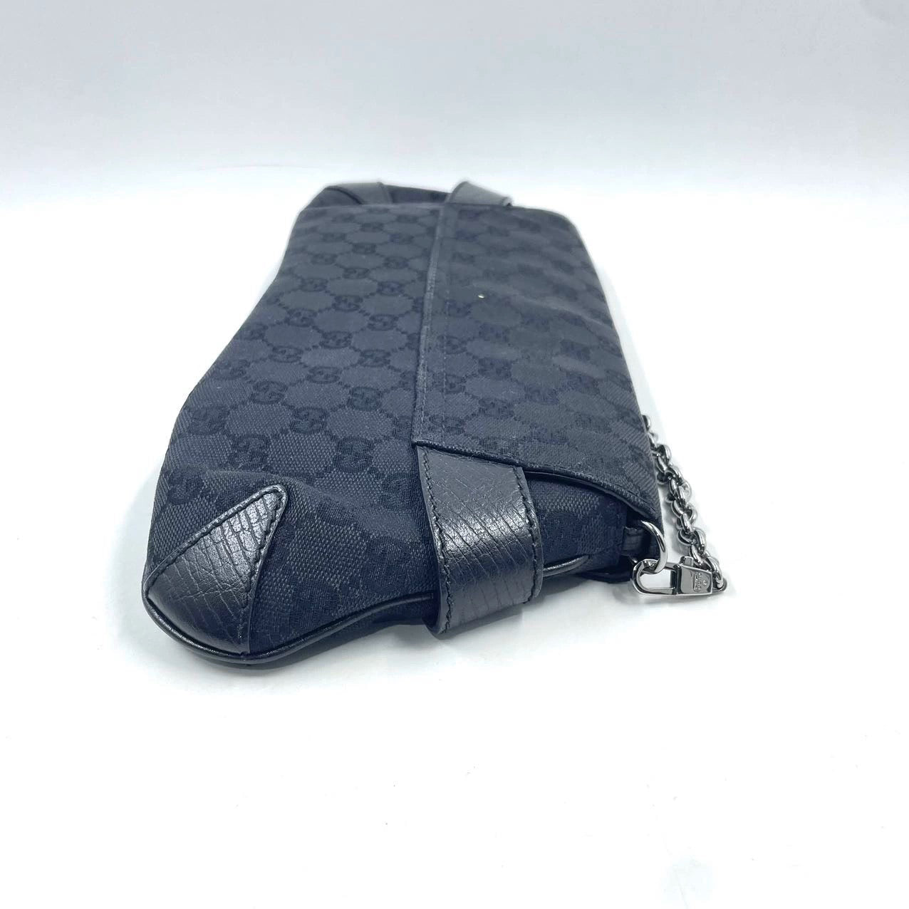 Gucci Horsebit 1955 Cloth Black Monogram Shoulder bag