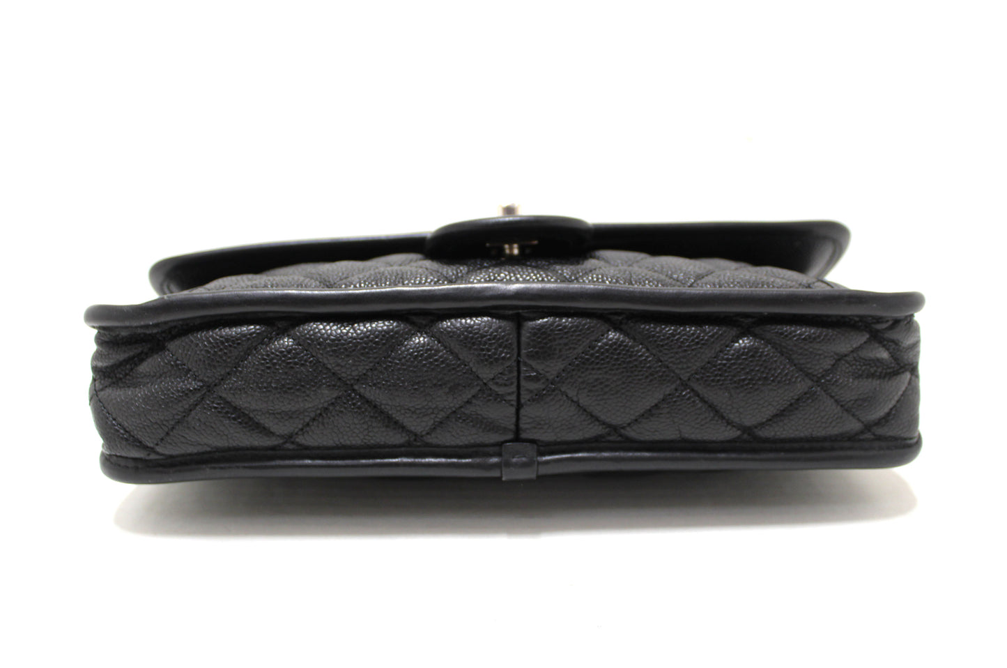 Chanel Black Quilted Caviar Leather Riviera Flap Shoulder Bag