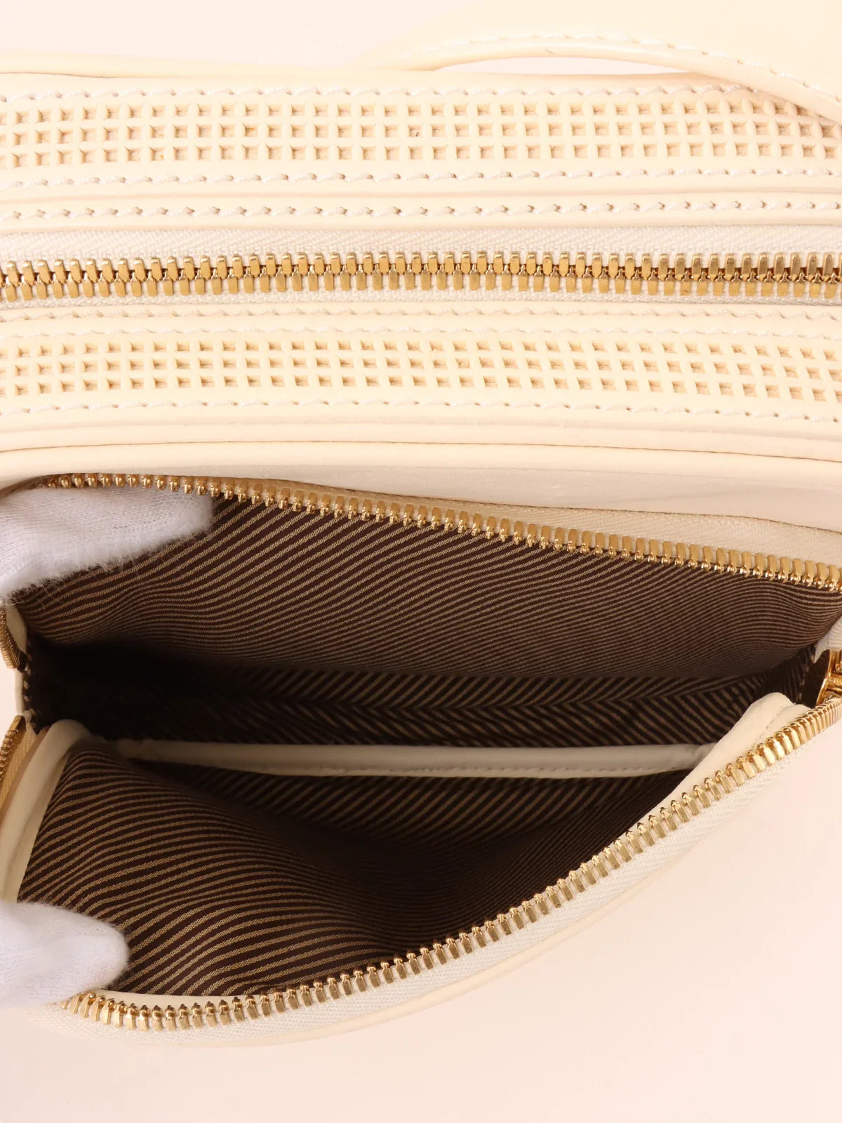 LOUIS VUITTON 2007 Made Cuir Bequia Trotter Mm Blanc Shoulder Bag