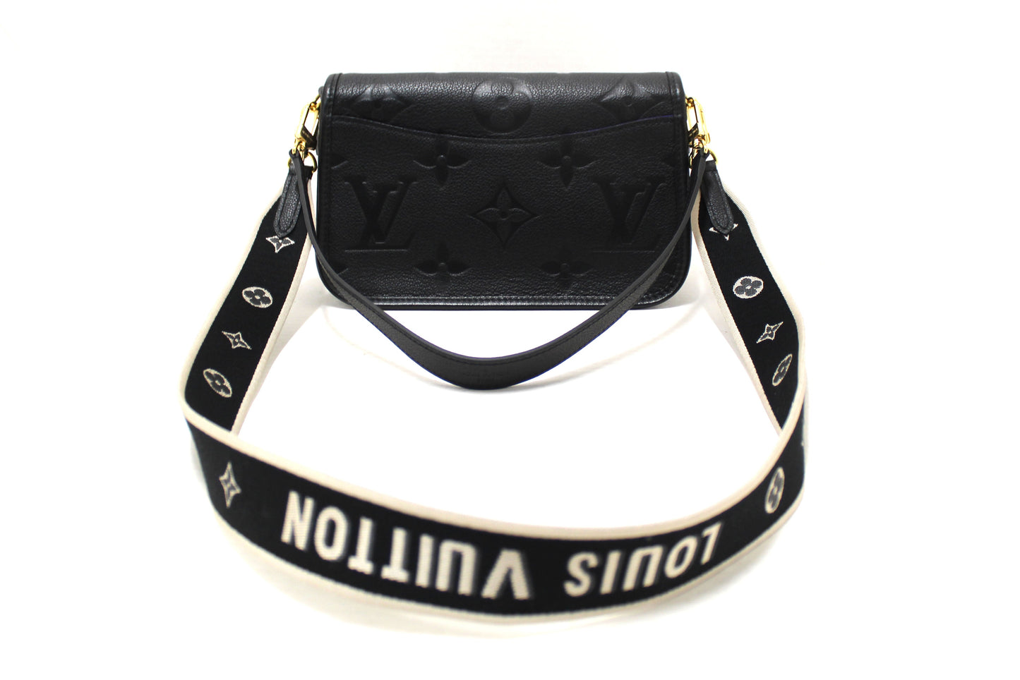 Louis Vuitton Black Monogram Empreinte Diane Shoulder and Cossbody Bag