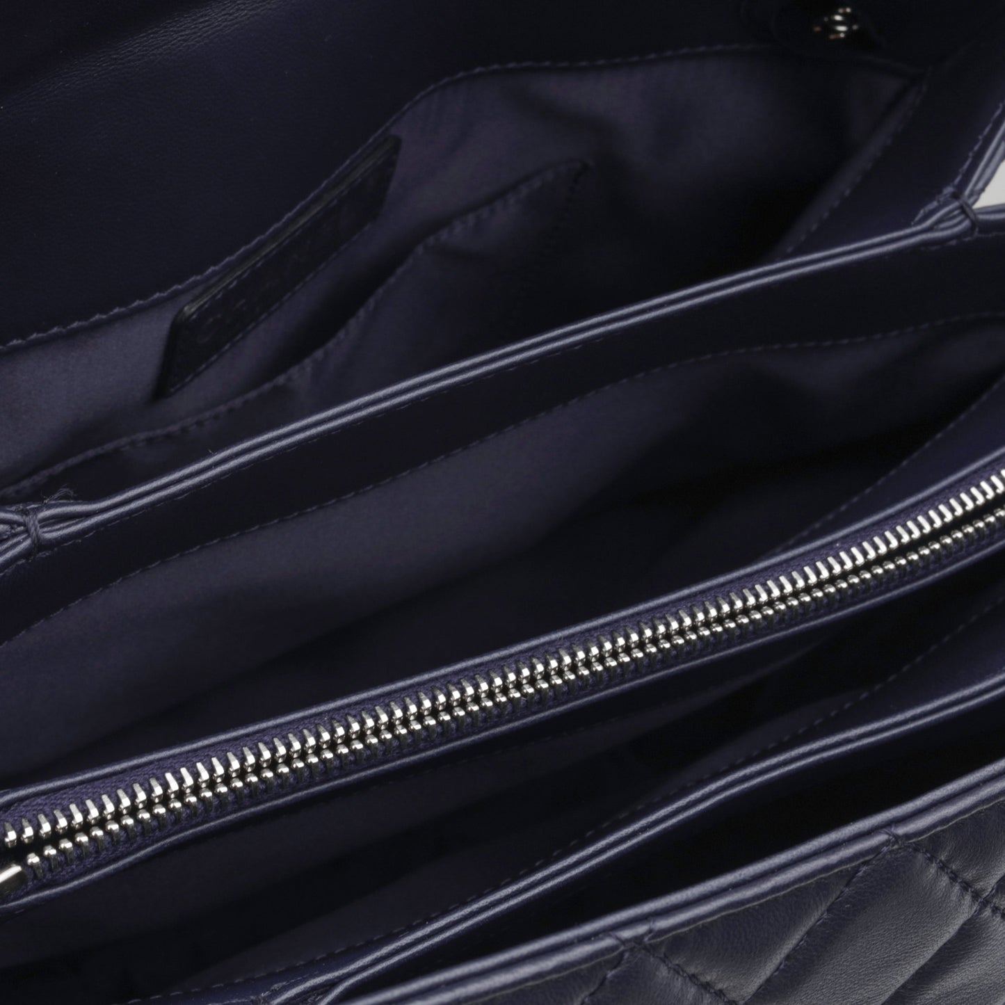 Chanel Accordion Shoulder Bag - Navy