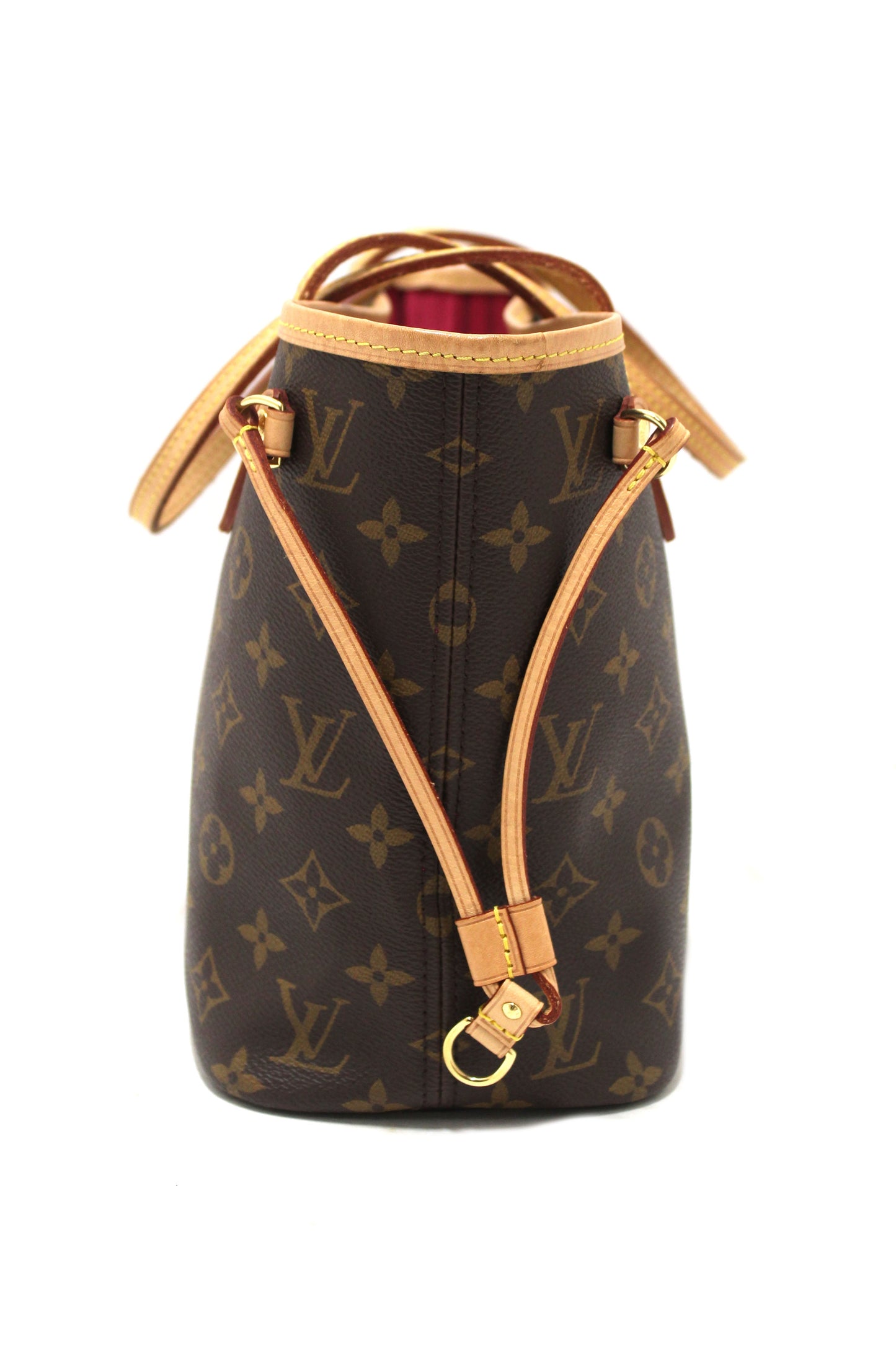 Louis Vuitton Classic Monogram Neverfull PM Tote Shoulder Bag