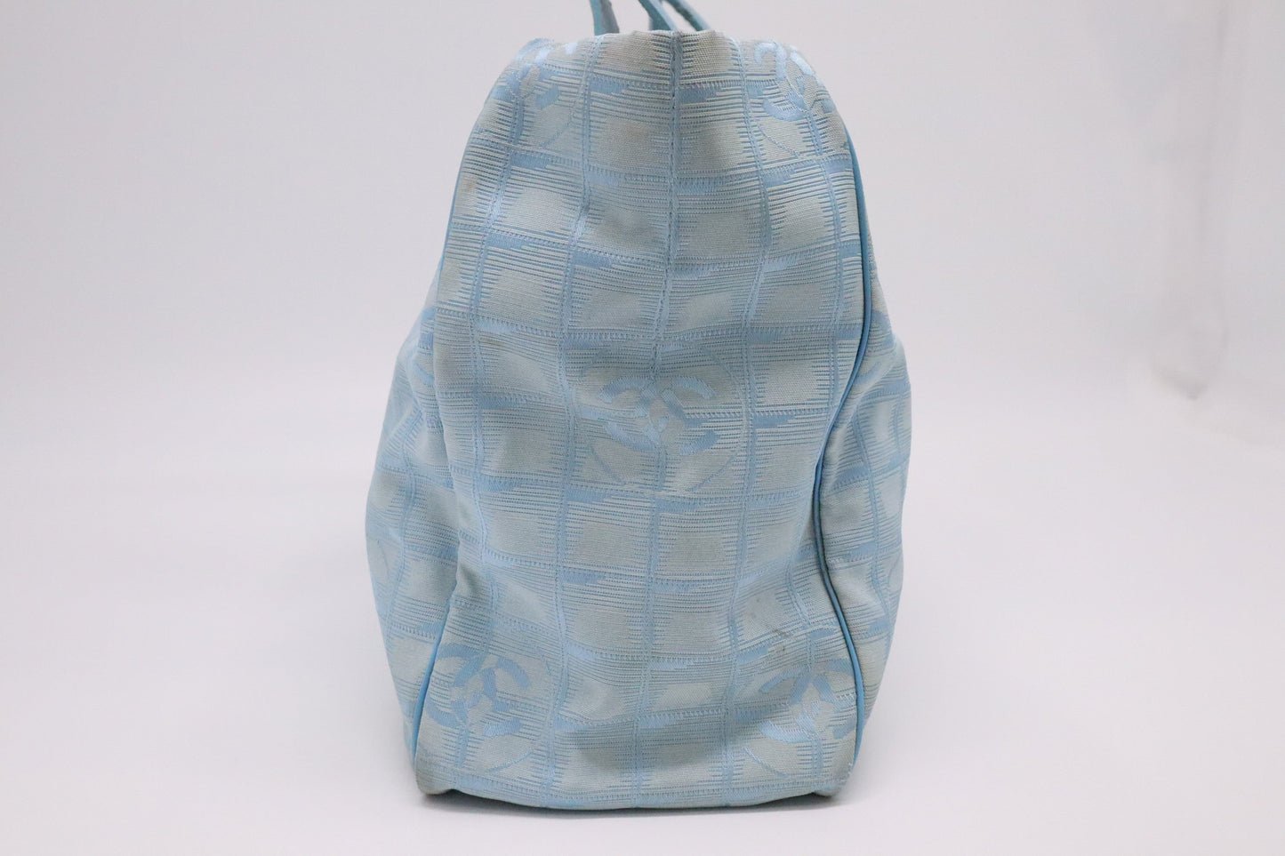 Chanel New Travel Line Tote in Blue Canvas