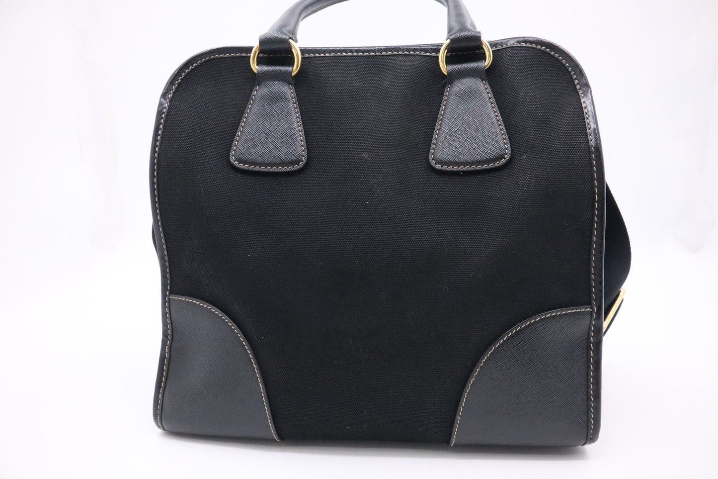 Prada 2-Way Bag in Black Canvas