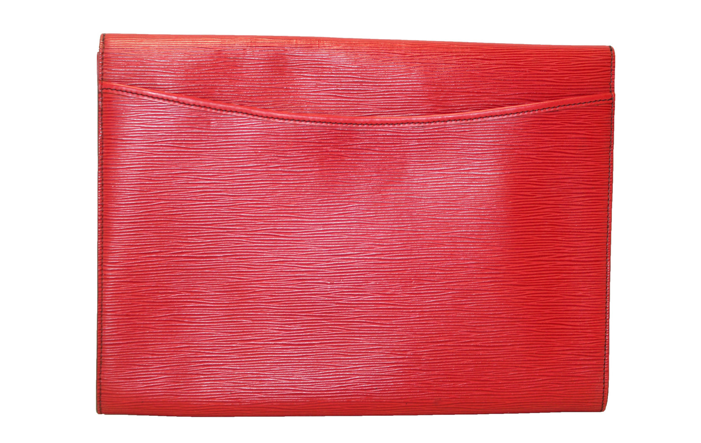 Louis Vuitton Red Epi Leather Pochette Business Portfolio Flap Clutch