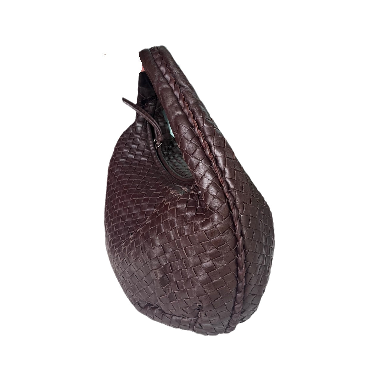 Bottega Veneta Brown Belly Hobo Intrecciato Nappa Leather Handbag