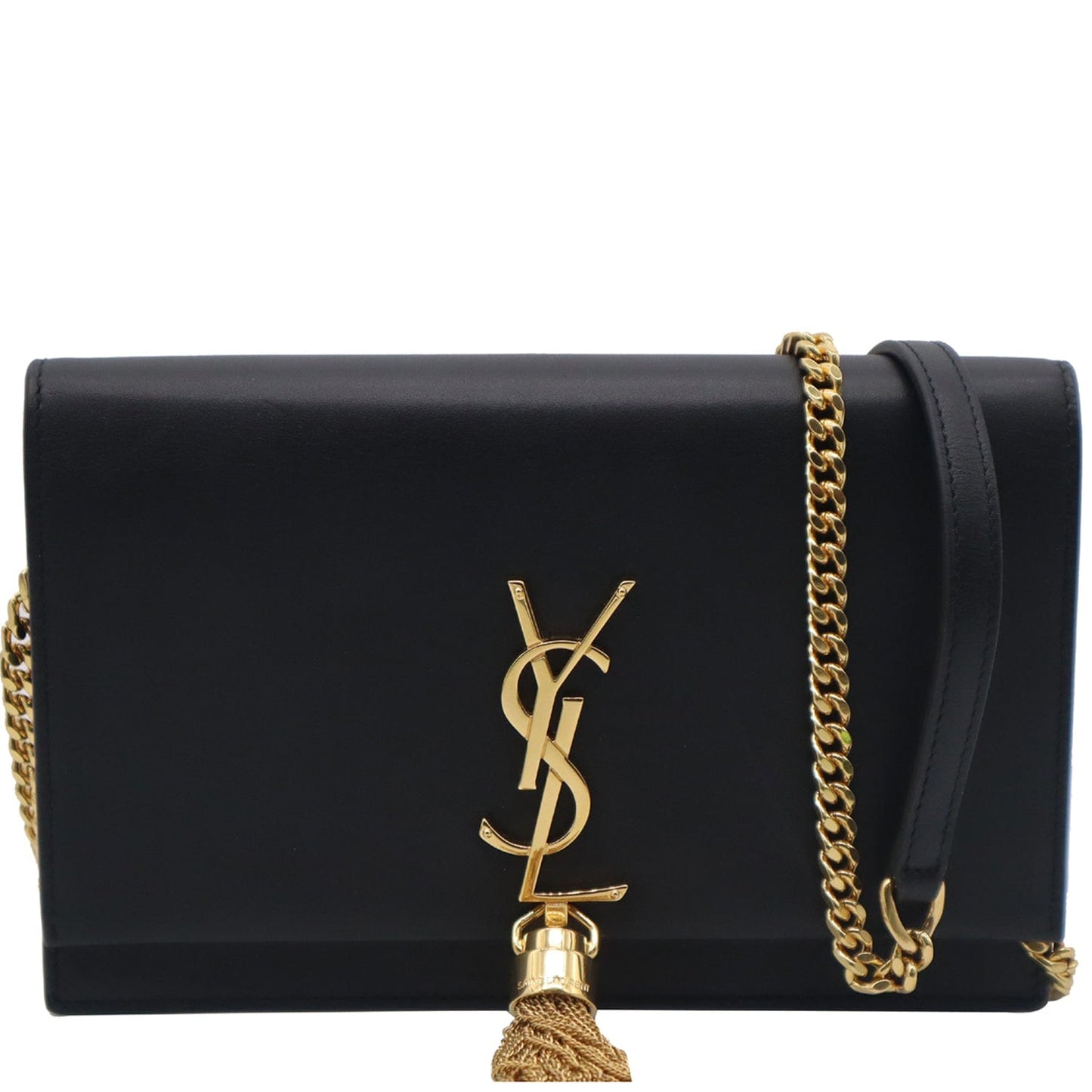 SAINT LAURENT Kate Tassel Leather Crossbody Bag Black