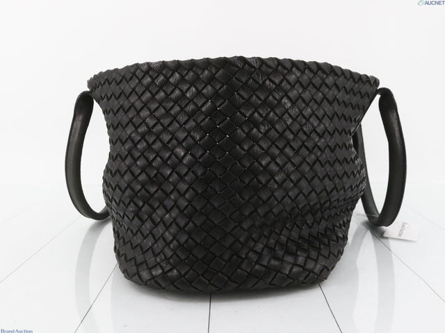 Bottega Veneta Cabat Large Intreccio Leather Tote Bag Black 40cm