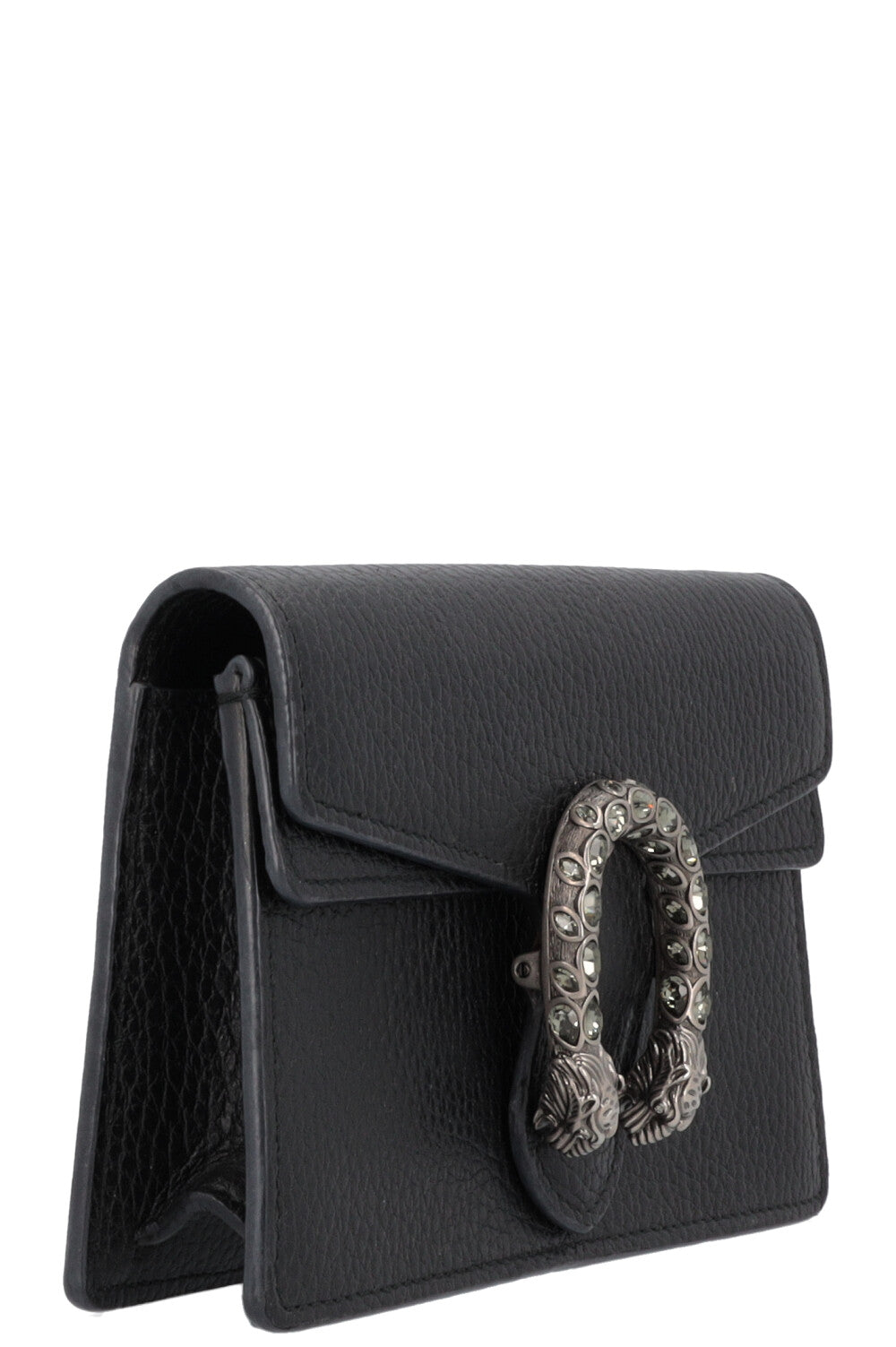 GUCCI Super Mini Dionysus Bag Leather Black