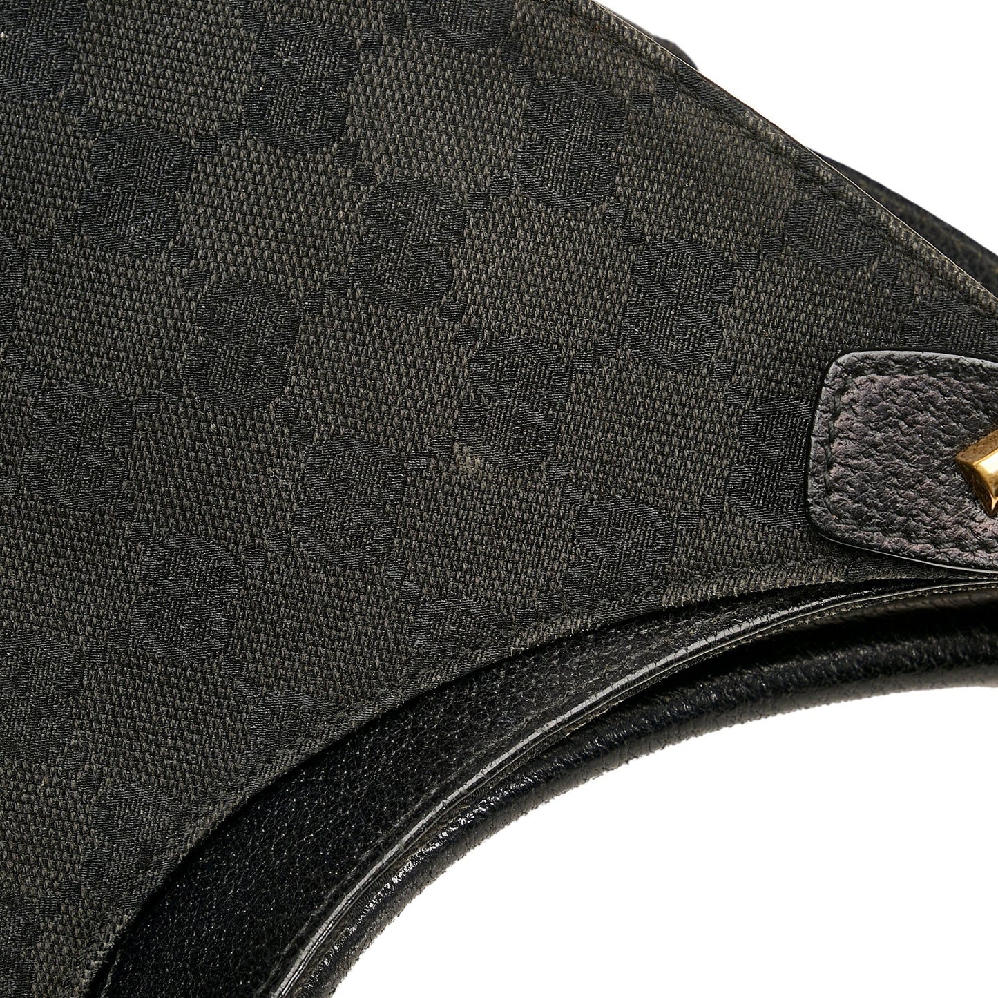 Gucci Leather Canvas Shoulder Bag