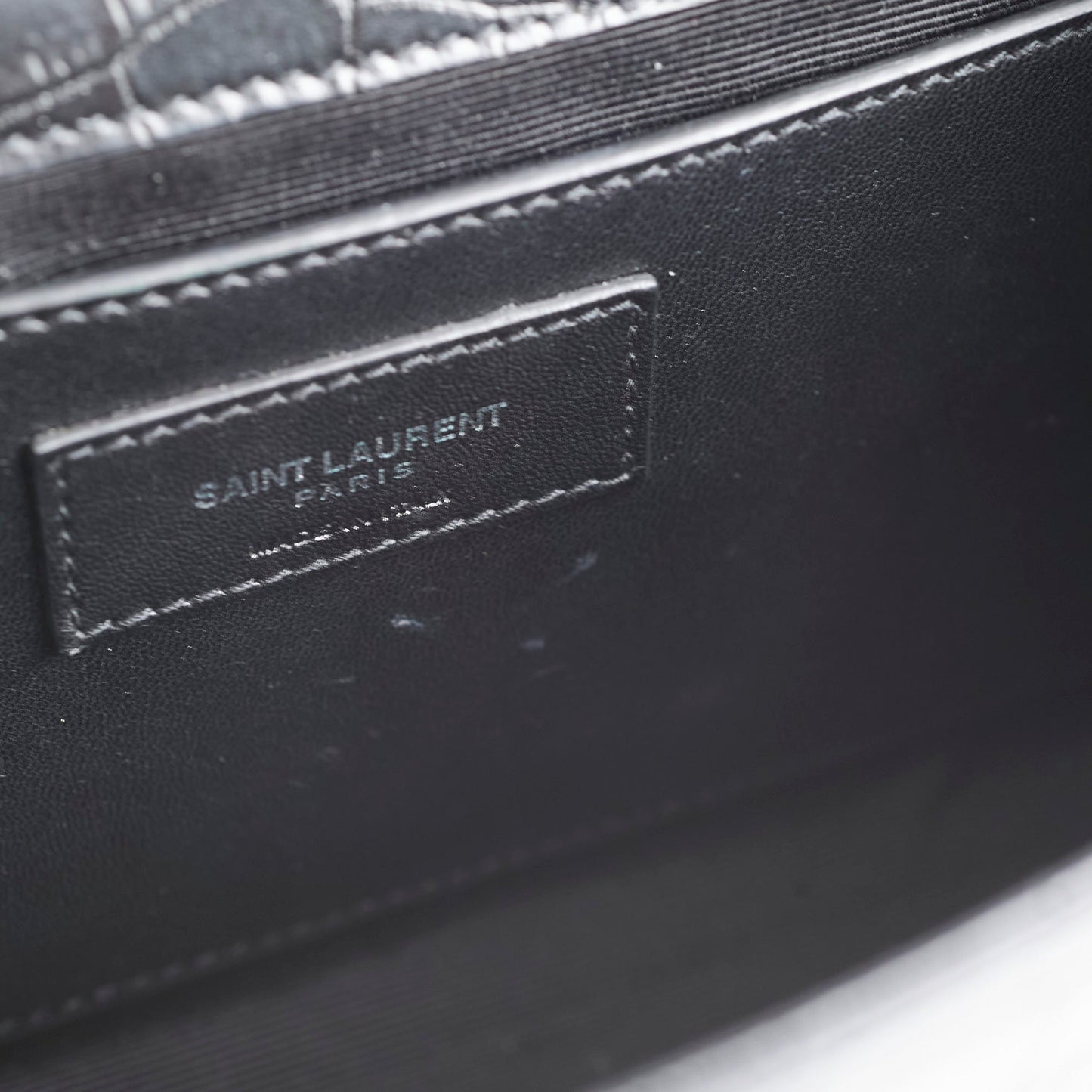 Saint Laurent Kate Medium Tassel Embossed Black