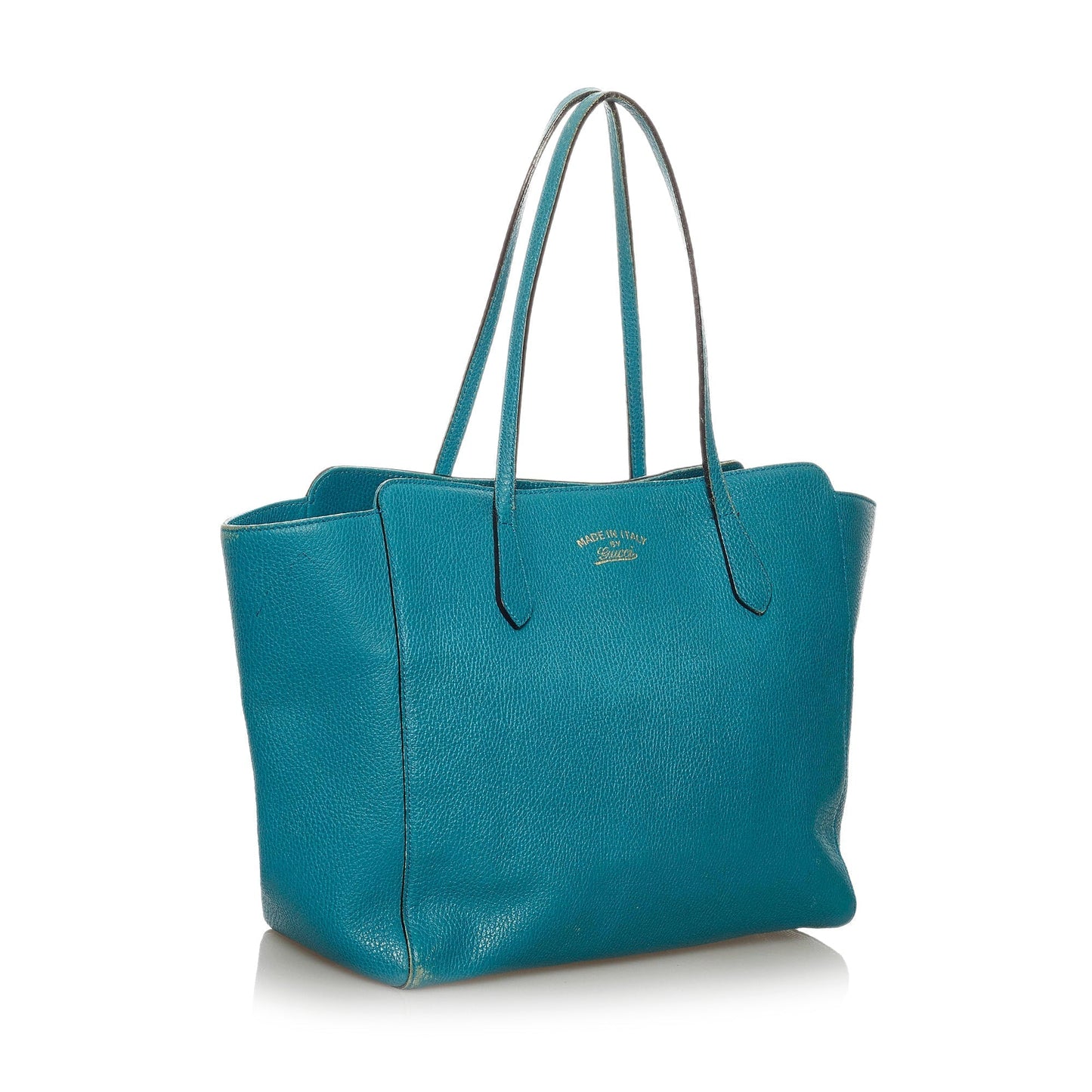 Gucci Blue Leather Tote Style 3