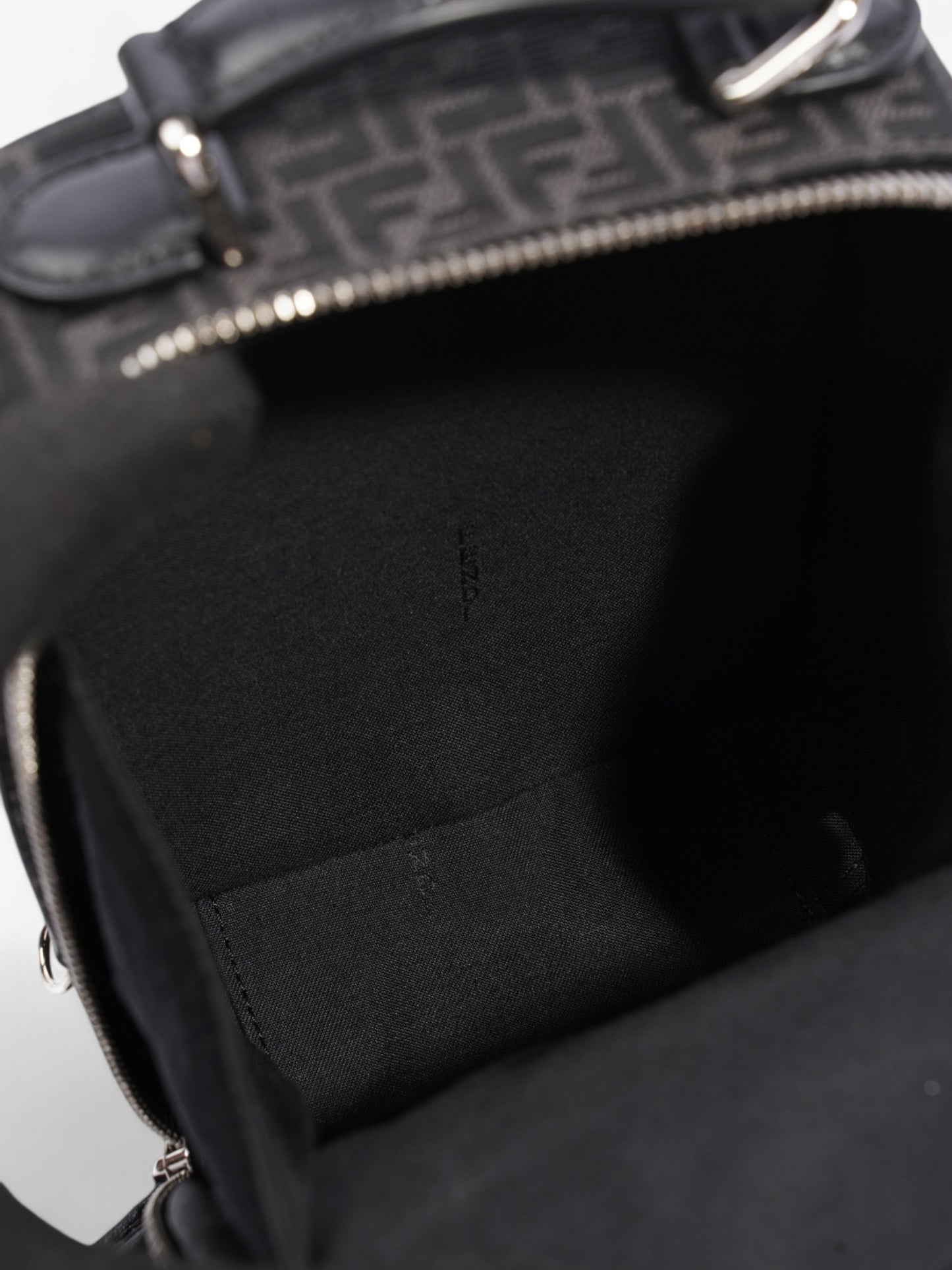 Fendi Kan I Black Leather Small