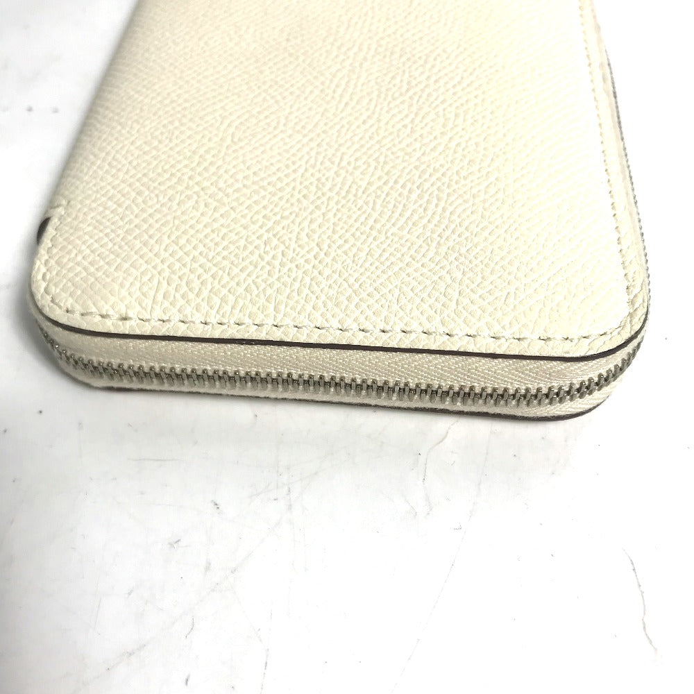 HERMES Coin case Epsom white Silk In Coin Pocket Compact Wallet Azap compact Women