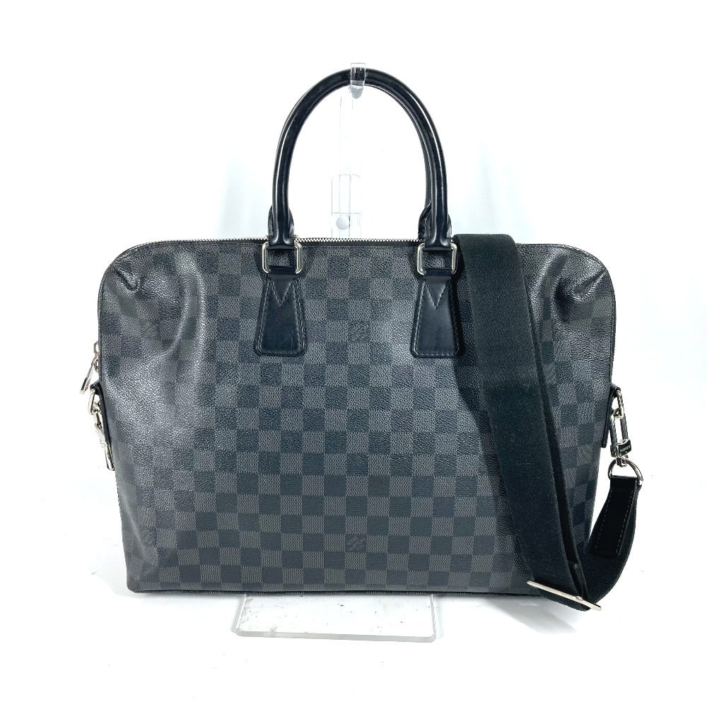 LOUIS VUITTON Business bag N48224 Damier Grafitto Canvas black Damier Grafitte Porte Document Jules PDJ mens