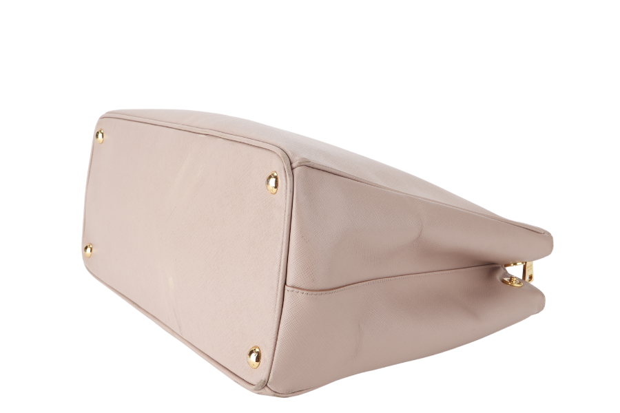 PRADA GALLERIA (BN1802) LIGHT PINK VITELLO DAINO LEATHER GOLD HARDWARE NO DUST COVER
