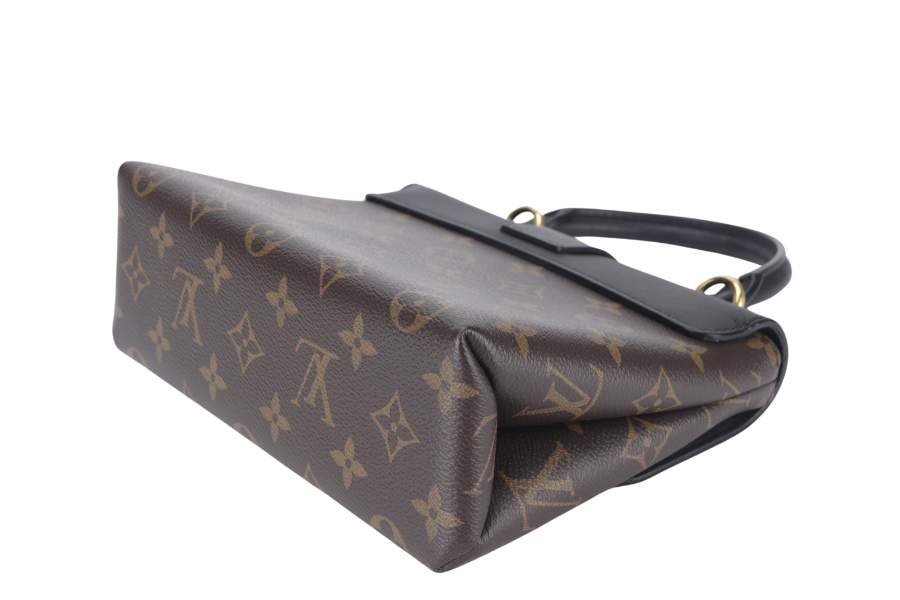LOUIS VUITTON LOCKY BB ( ) MONOGRAM CANVAS BLACK LEATHER GOLD HARDWARE WITH STRAP Handbag