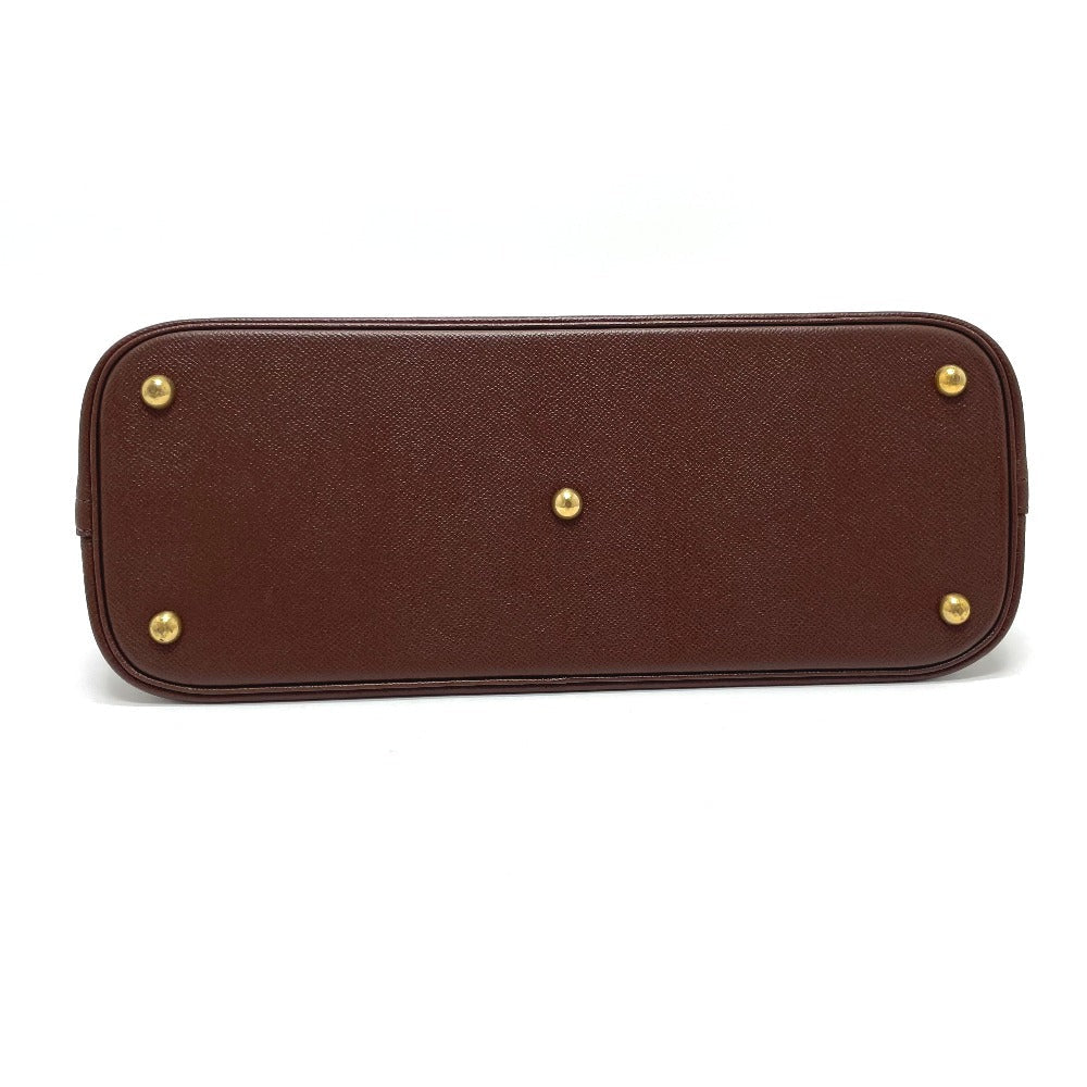 HERMES Handbag leather Brown Bored 35 Women