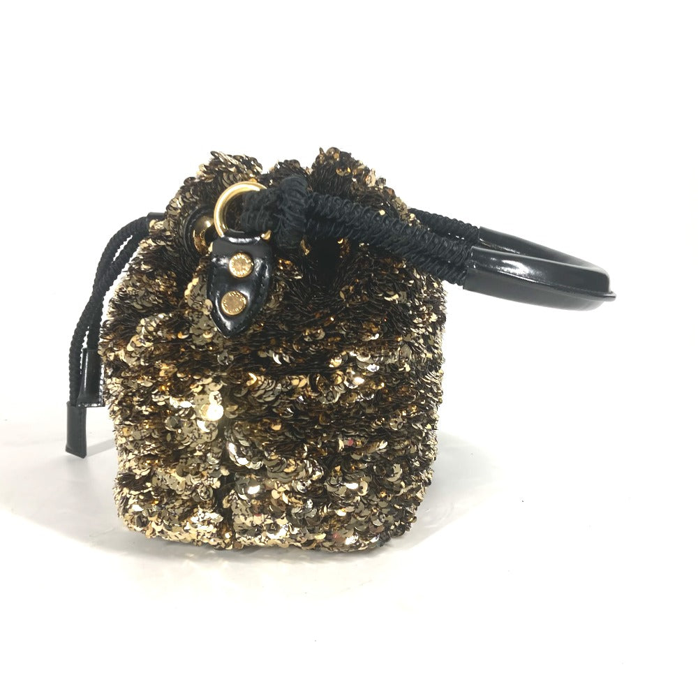 LOUIS VUITTON Handbag Sequins, Leather gold Cruise Collection Mininoe Rococo All Women