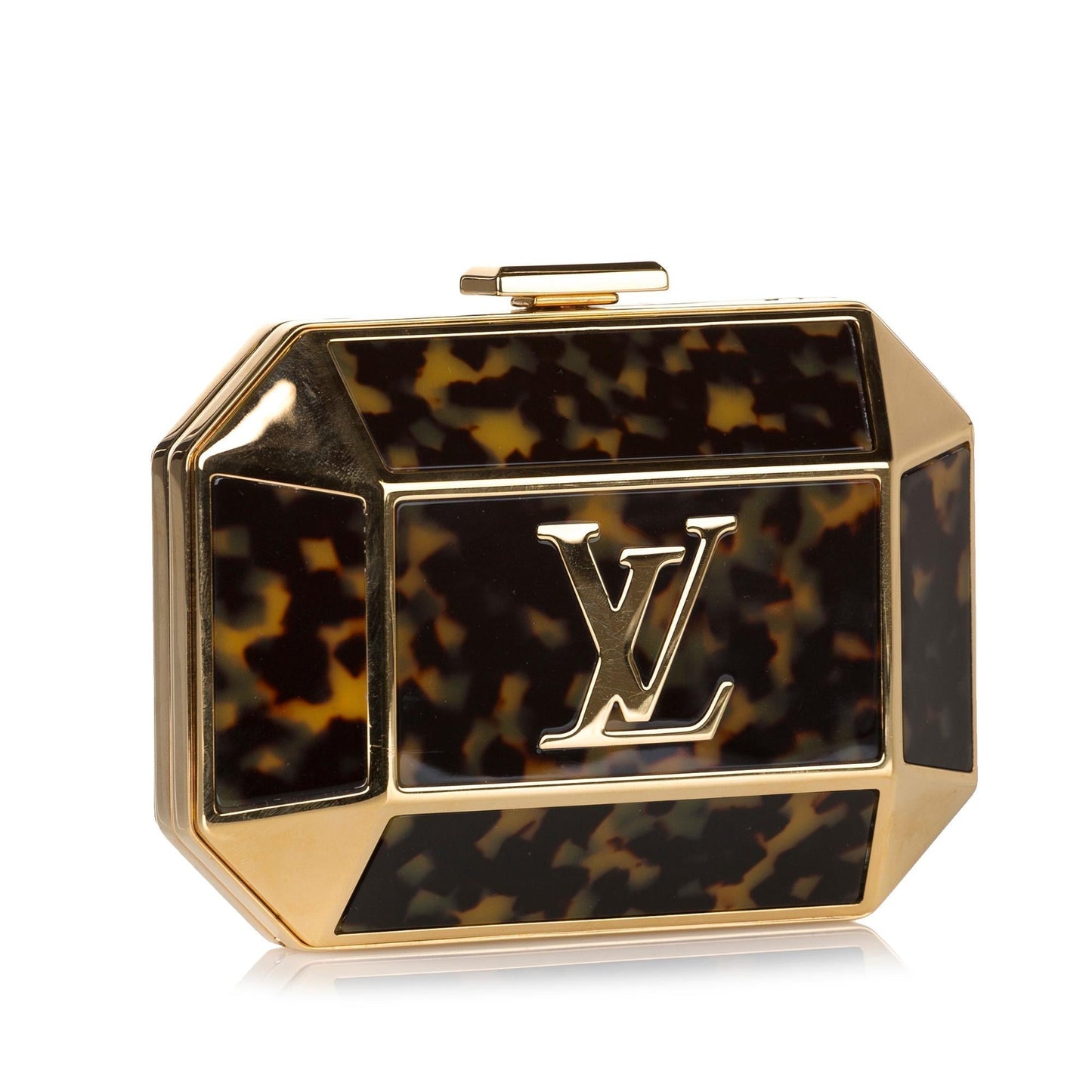 Louis Vuitton Minaudiere Bijou Tortoise Shell Clutch (SHG-35325)