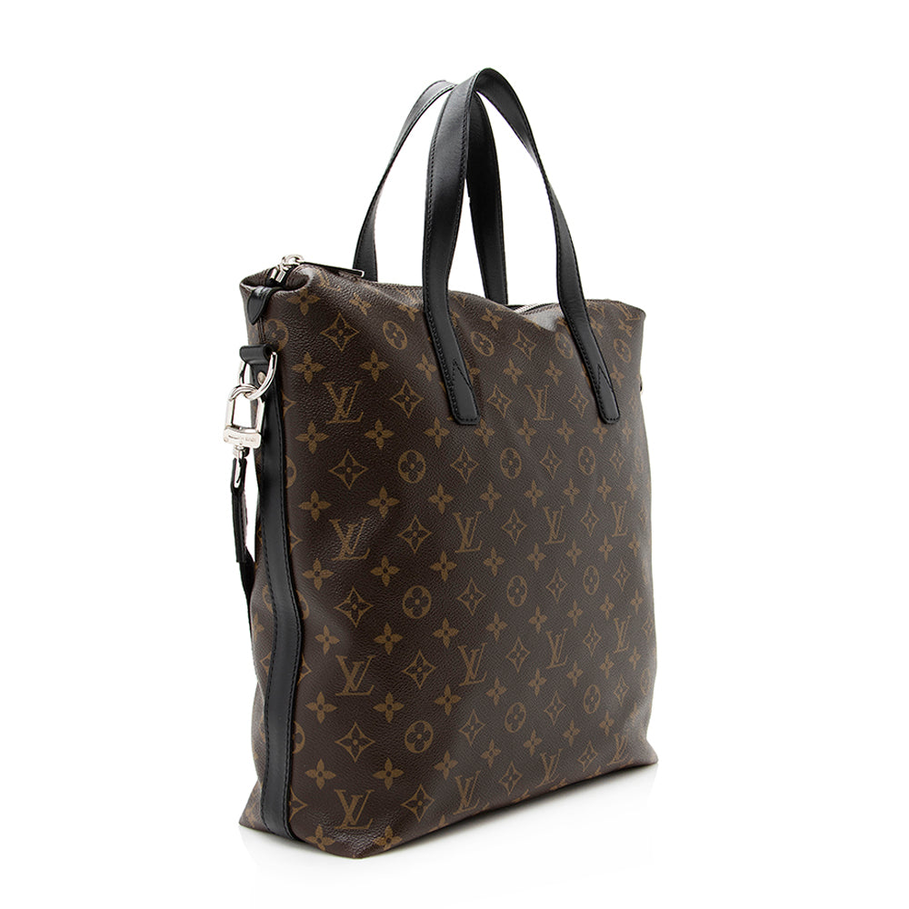Louis Vuitton Monogram Canvas Macassar Kitan Tote (SHF-20598)
