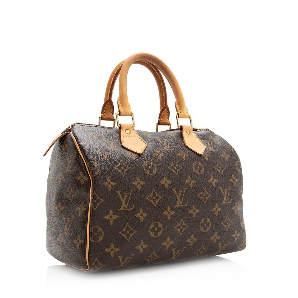 Louis Vuitton Monogram Canvas Speedy 25 Satchel (SHF-20295)