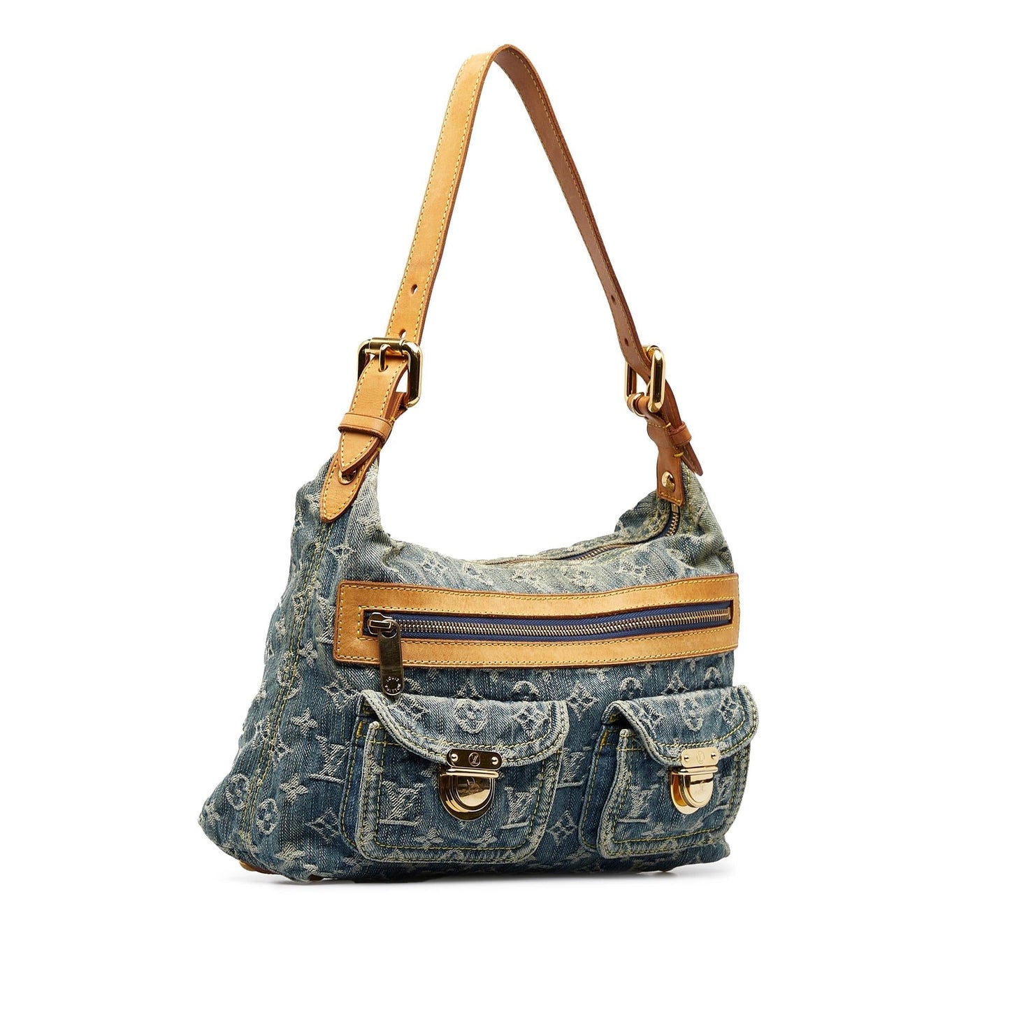 Louis Vuitton Monogram Denim Baggy PM (SHG-nVFqlb)