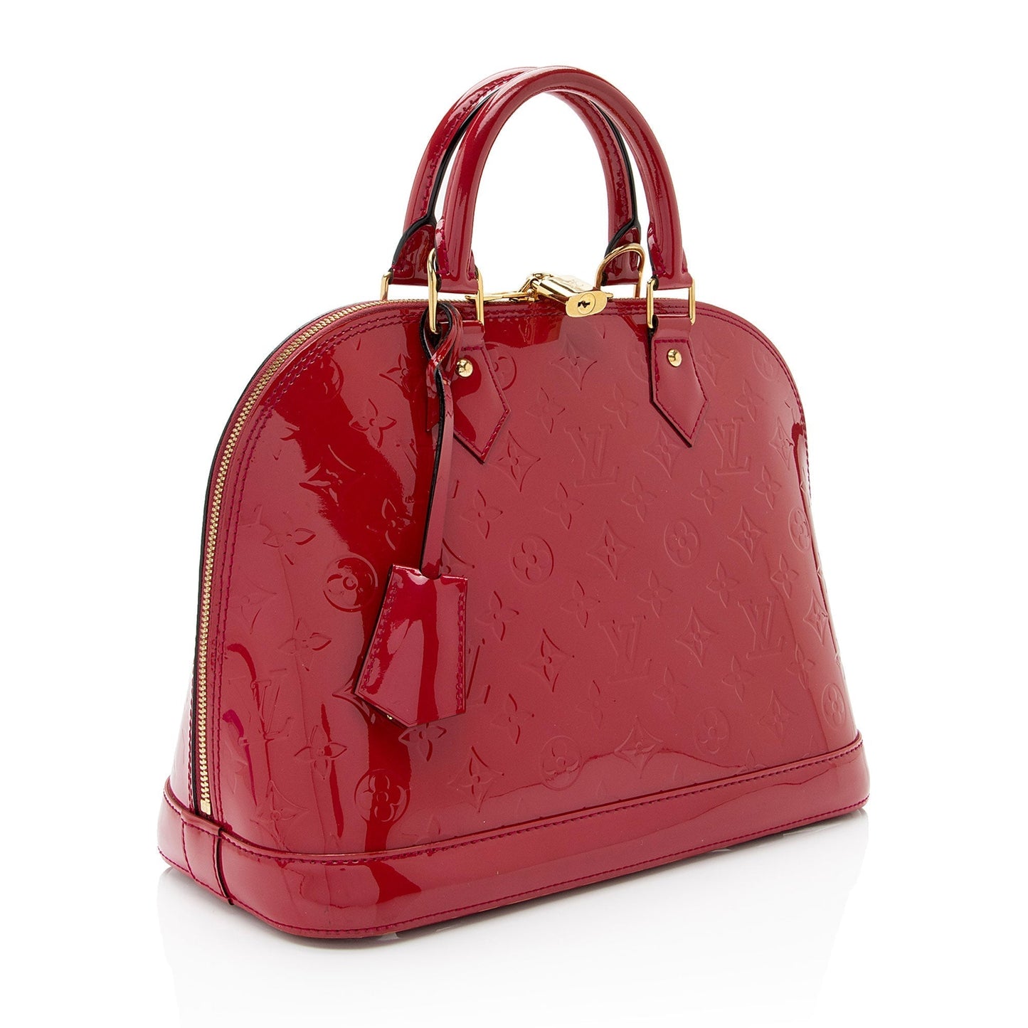 Louis Vuitton Monogram Vernis Alma PM Satchel (SHF-aJkS4O)