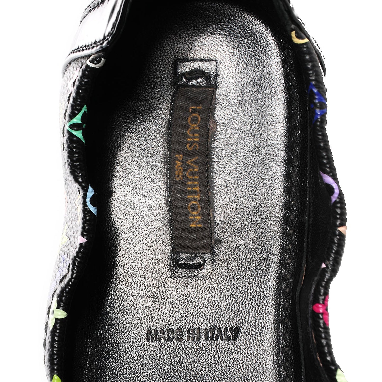 LOUIS VUITTON MULTICOLOR MONOGRAM DICE SCRUNCH BALLET FLATS