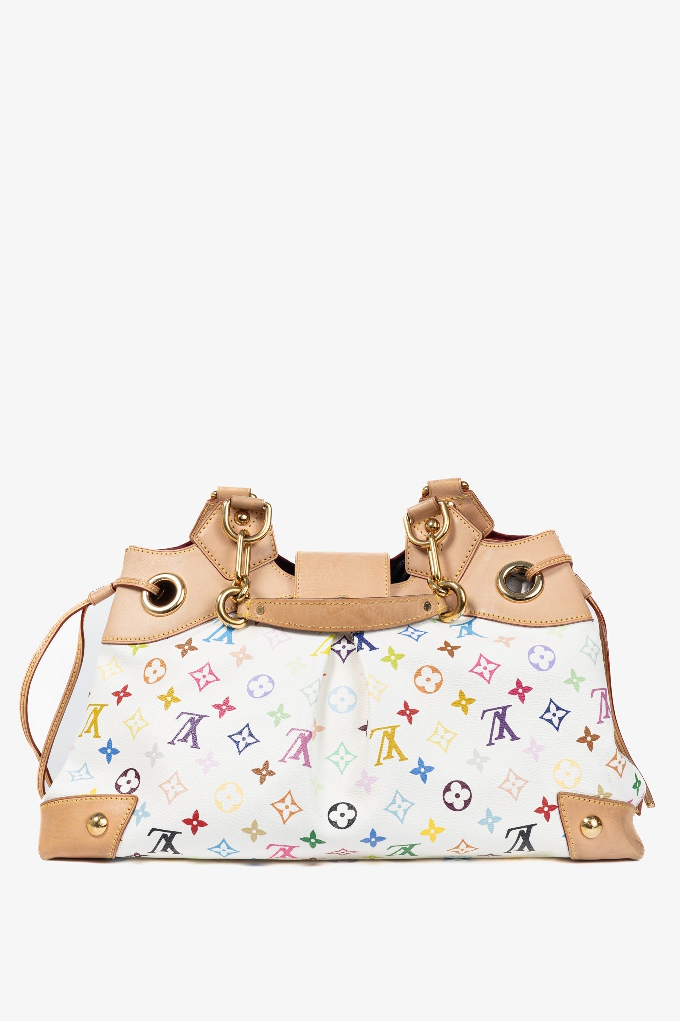 Louis Vuitton x Takashi Murakami Ursula White Multicolore Monogram Handbag