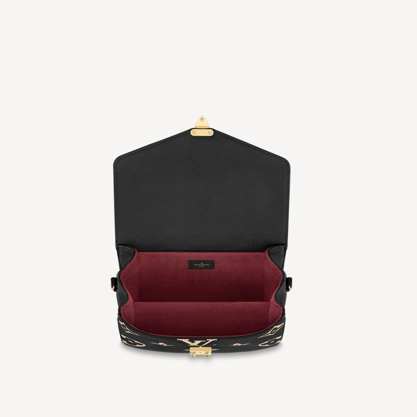 Louis Vuitton Black and Cream Pochette Metis Crossbody