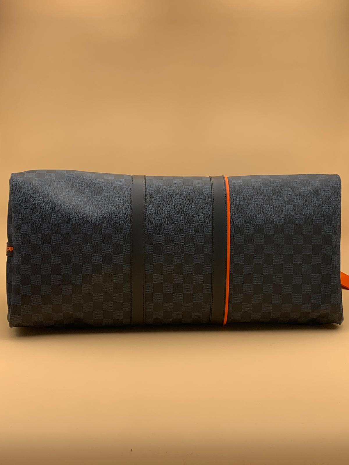 Louis Vuitton | Damier Cobalt Race Keepall Bandouliere 55 Crossbody