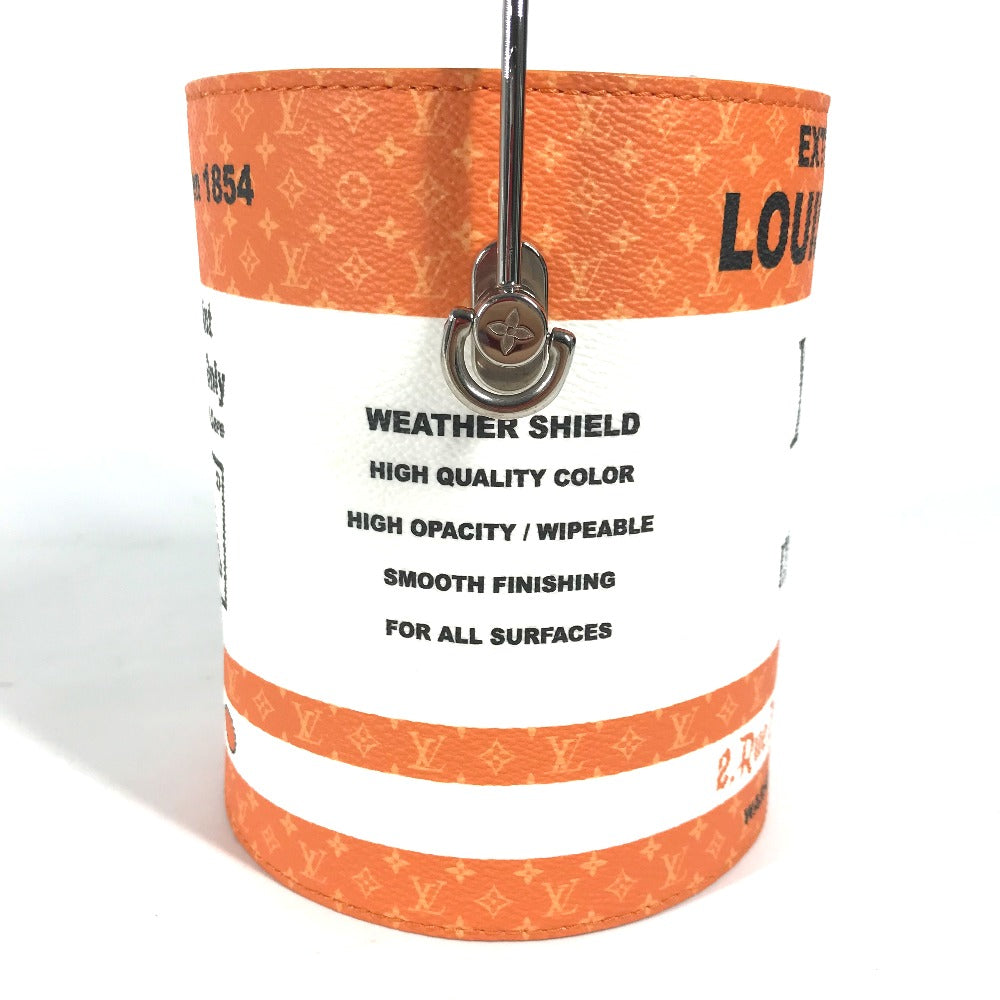 LOUIS VUITTON Shoulder Bag leather Orange Handbag bag LV paint can
