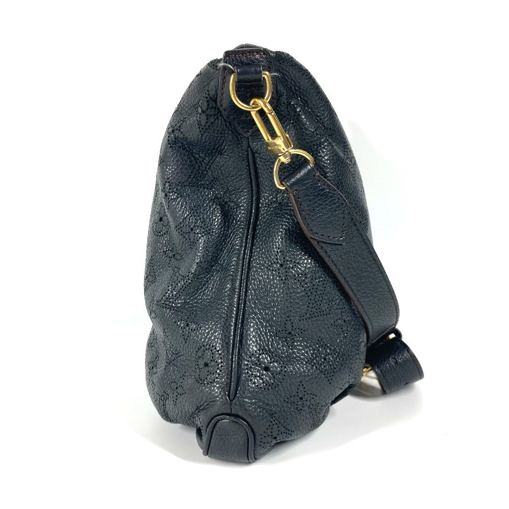 LOUIS VUITTON Shoulder Bag monogram mahina leather black Monogram Mahina Selene MM
