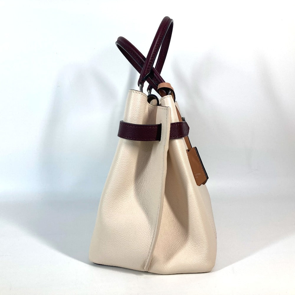LOUIS VUITTON Handbag Calf leather beige Rock me day Women