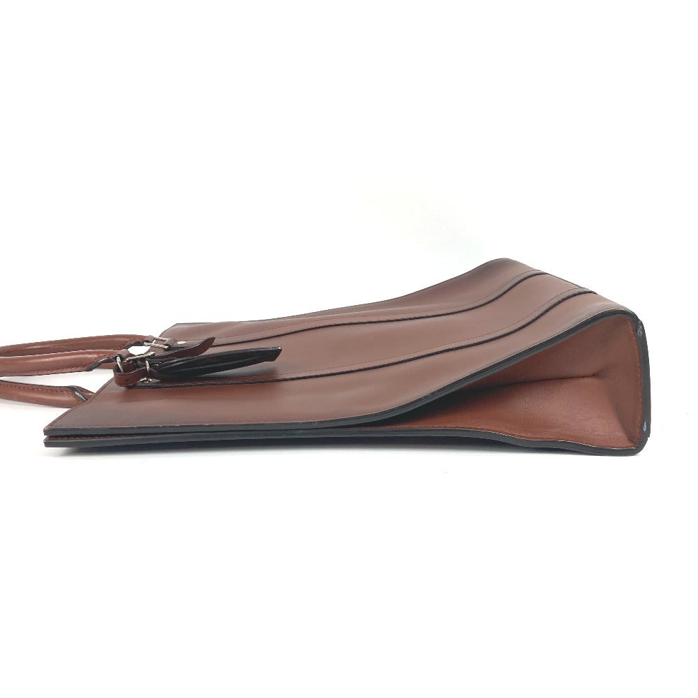LOUIS VUITTON Business bag Nomad leather Brown Nomad Sac Plat mens