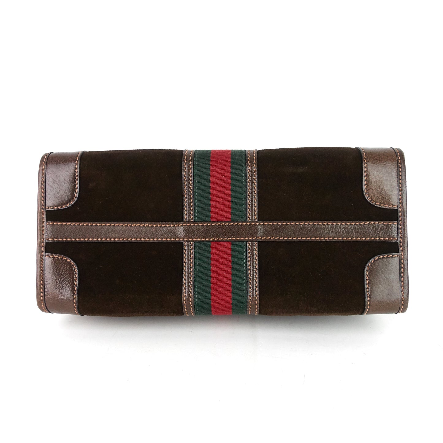 Gucci Suede Web Stripe Tote Bag