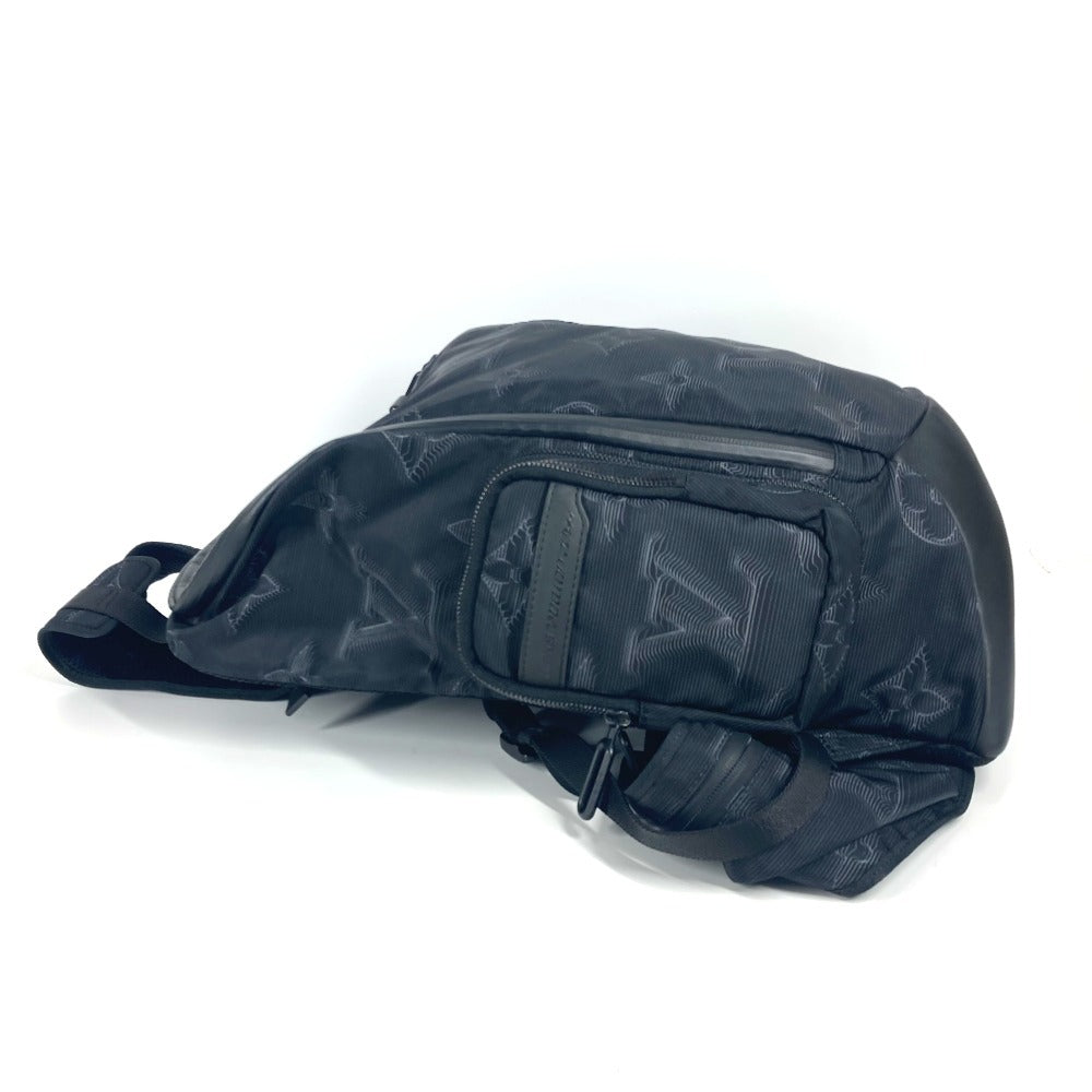 LOUIS VUITTON Backpack Leather / nylon black Louis Vuitton Monogram Mountain Backpack