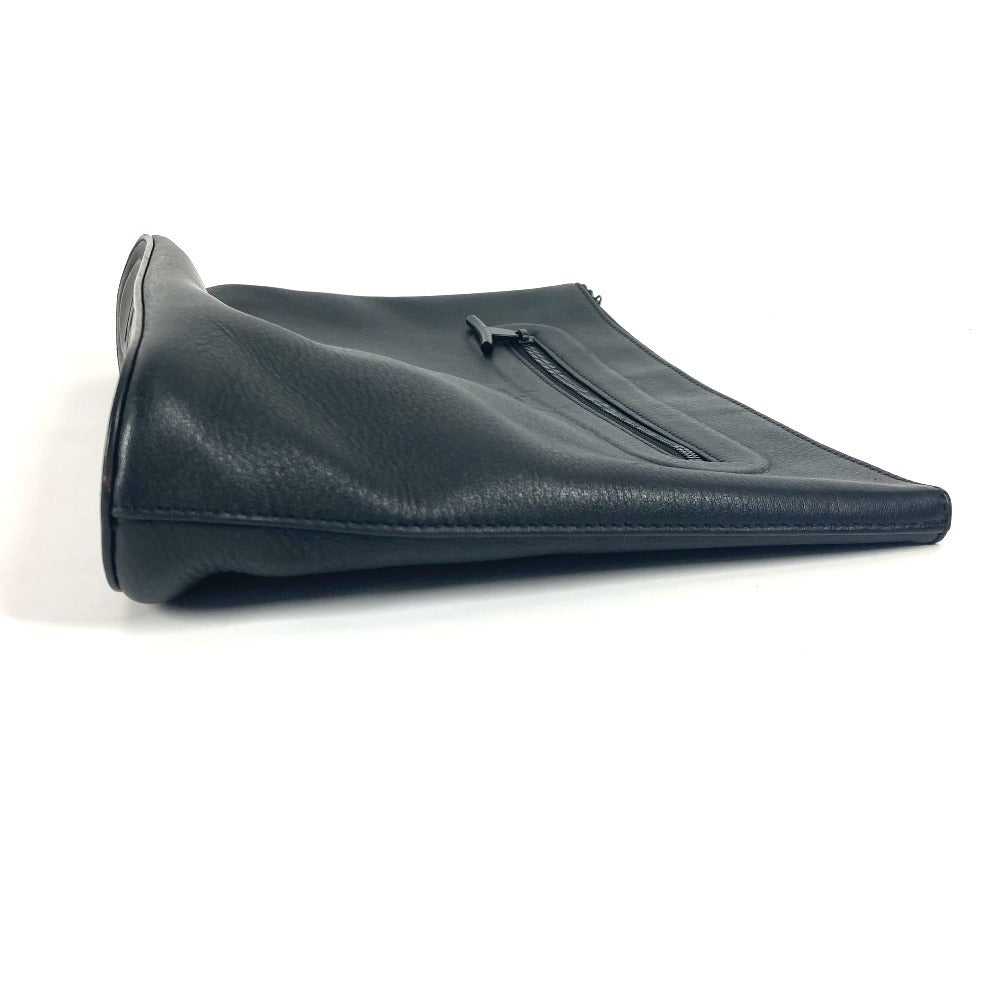 LOUIS VUITTON Clutch bag leather black Dark annity pochette cosmos