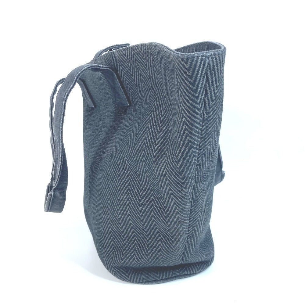 HERMES Shoulder Bag cotton black With porch Panier de Plage PM Panier de Plage PM