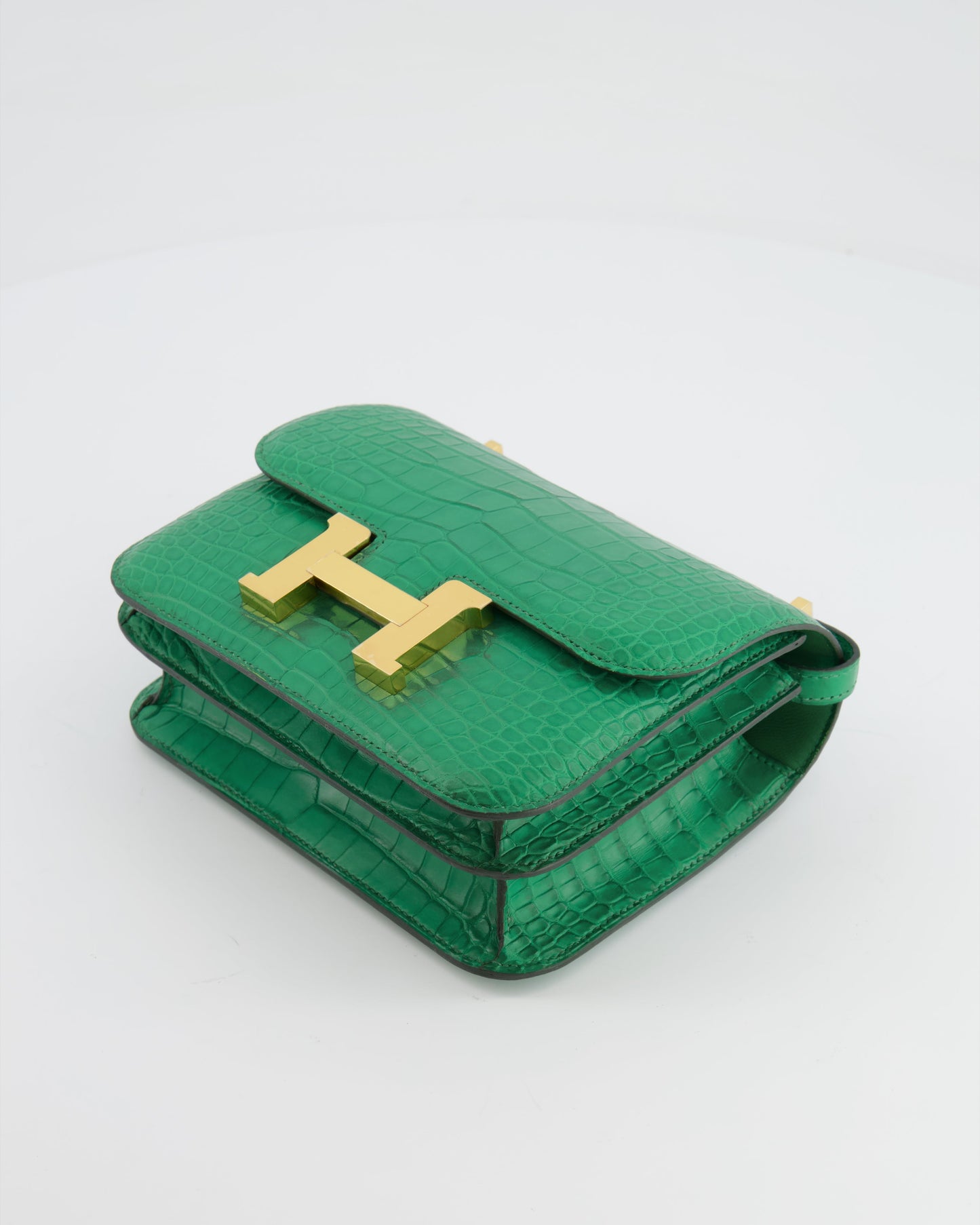 *STORE FRESH* Hermes Constance III 18 Bag in Cactus Alligator Mississippiensis Leather with Gold Hardware