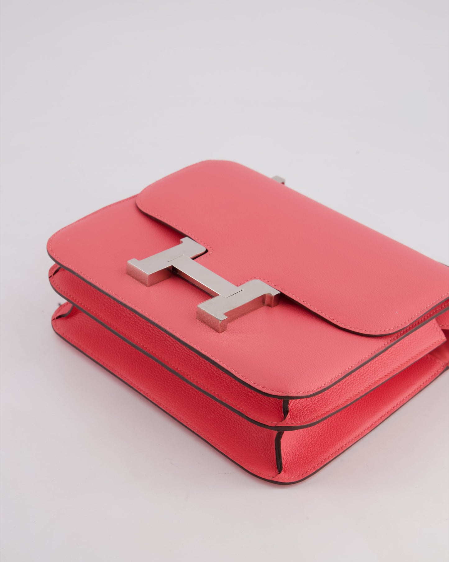 *HOT* Hermes Constance III 24 Bag in Rose Azalee Evercolour Leather with Palladium Hardware