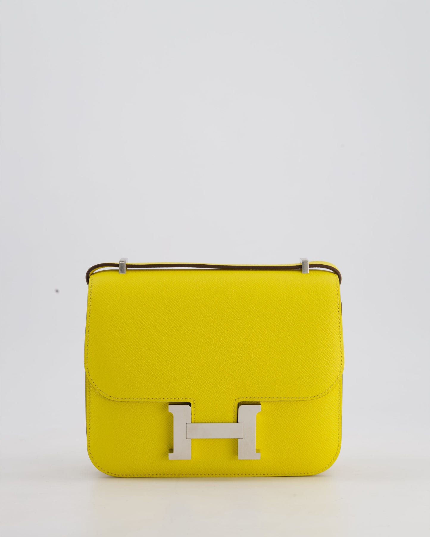 Hermes Constance III 18 Miroir Bag in Jaune De Naples Epsom Leather with Palladium Hardware