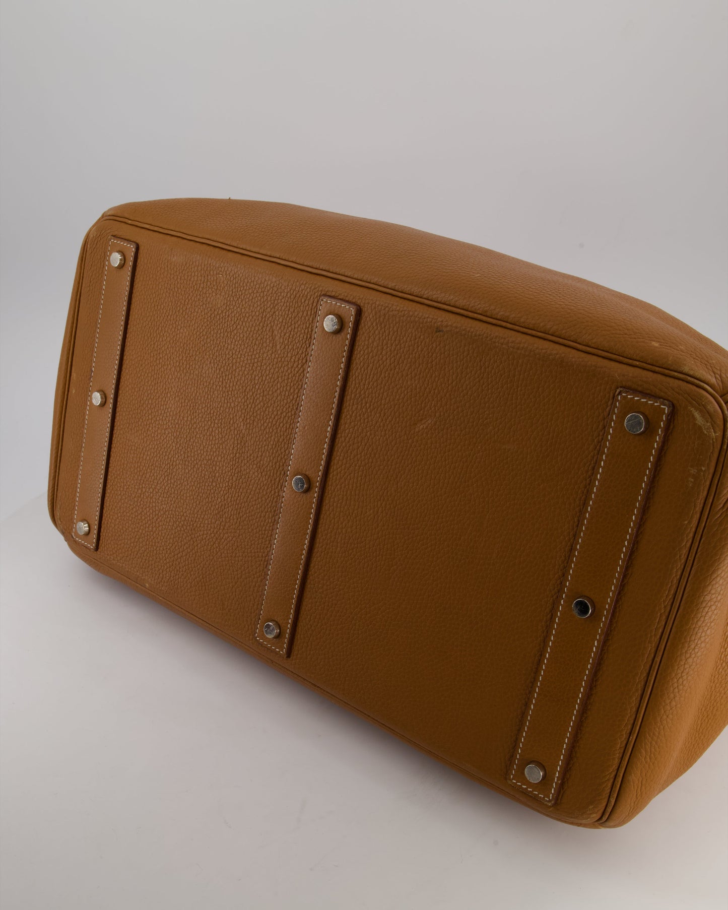 Hermes Haut à Courroies HAC 40 Bag in Gold Togo Leather with Palladium Hardware
