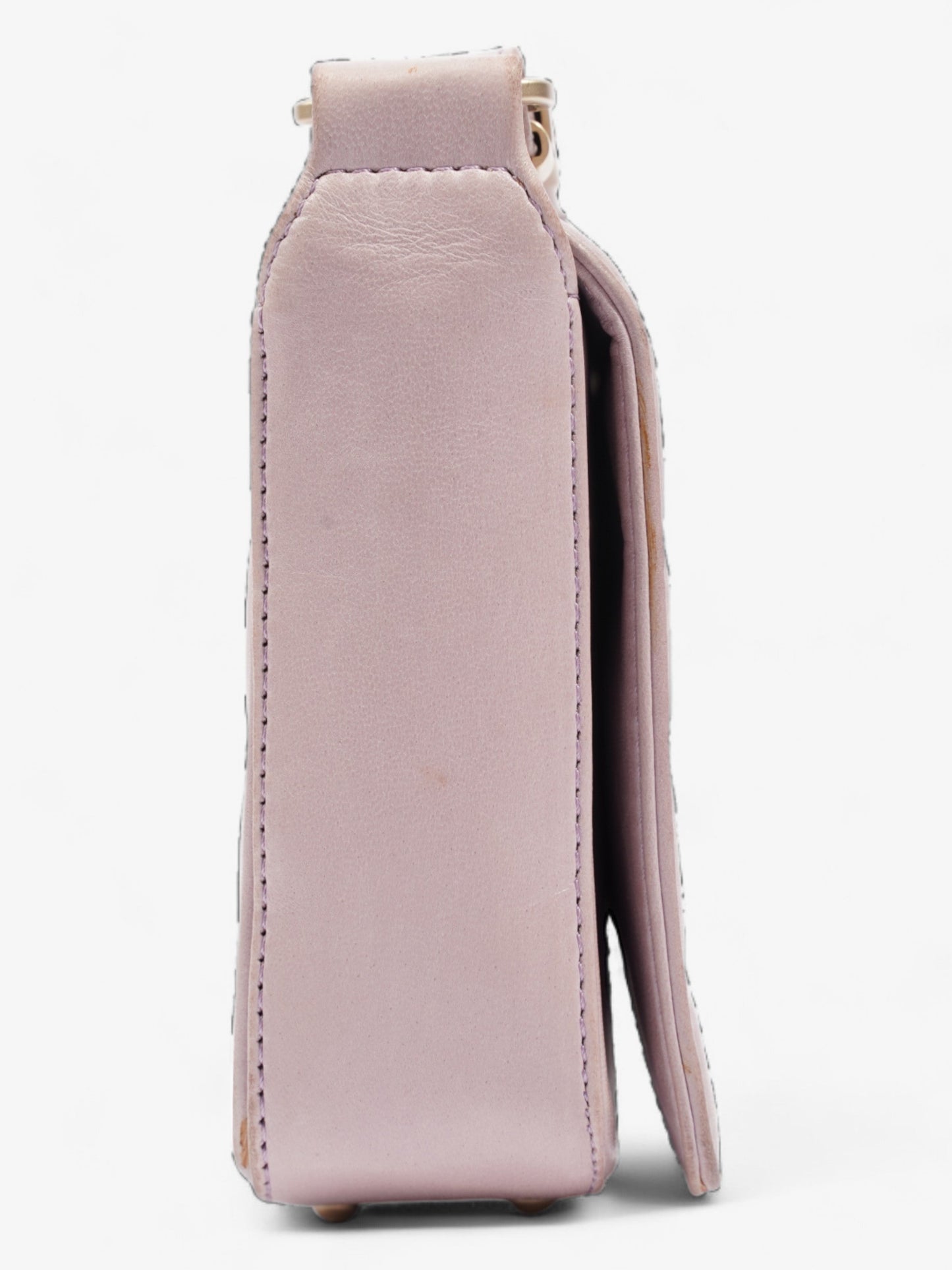 Chanel Choco Bar Shoulder Bag Pink Lambskin Leather