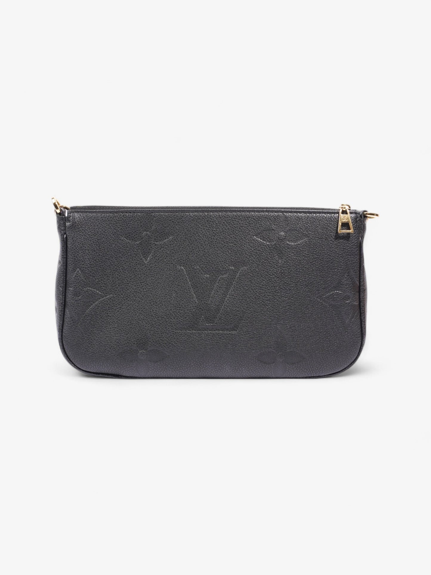 Louis Vuitton Multi Pochette Accessoires Bag Black Empreinte Leather Mini